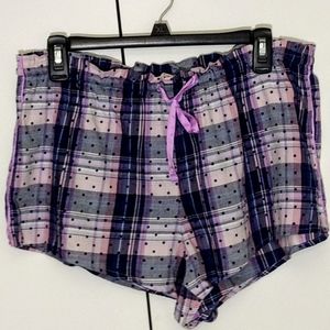 VS plaid sleep shorts